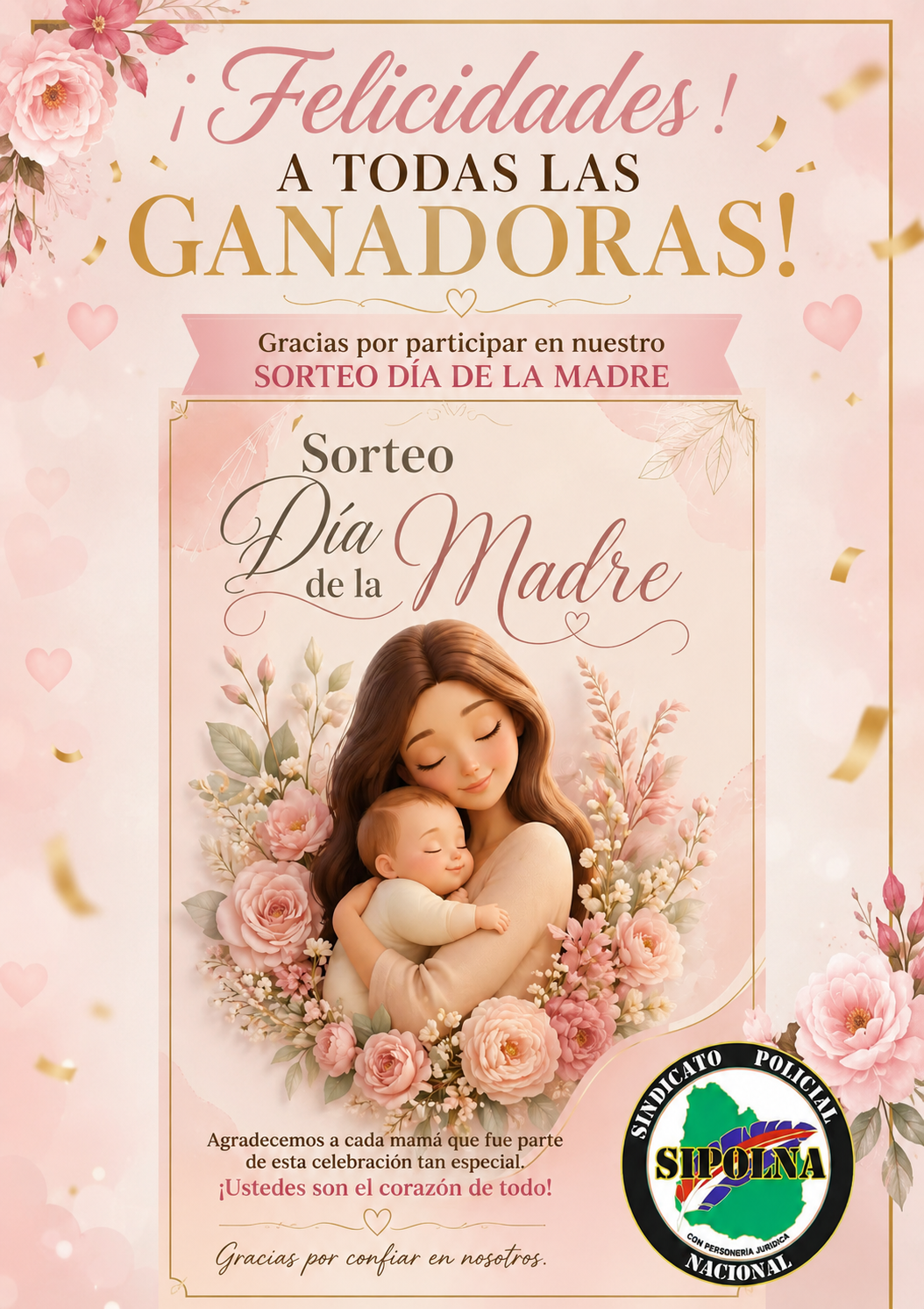 GANADORAS DEL “SORTEO DÍA DE LA MADRE”