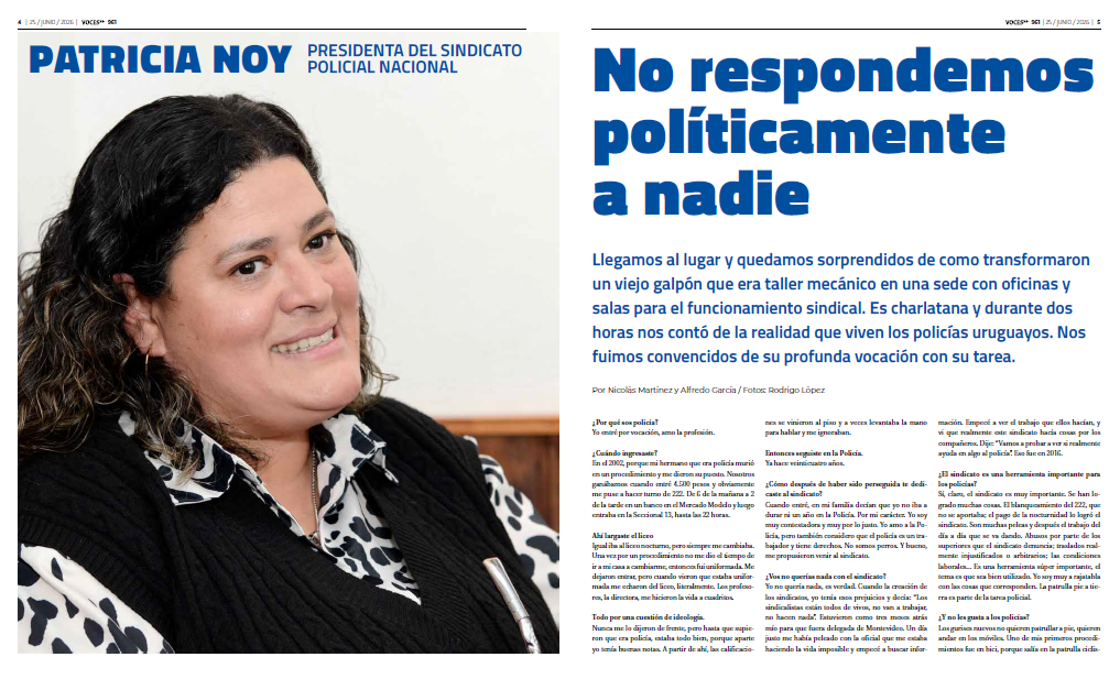 “LOS POLICÍAS NO SOMOS PERROS”